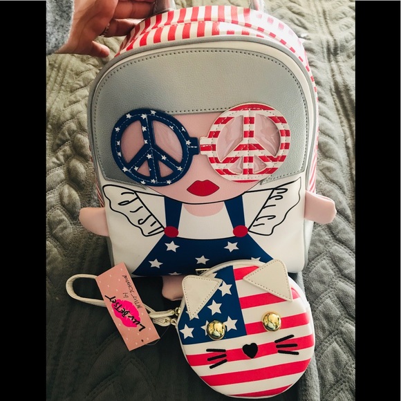 Betsey Johnson Bags Bj American Girl Cat 2 Piece Set Poshmark